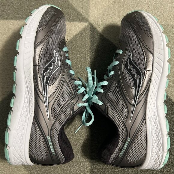 Saucony Versa Foam Cohesion 12 Gray/Seafoam Running Sneakers Women's 8W - Picture 7 of 12